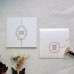 Customized Invitation Transparent Acrylic Invitation Card White Pocket Invitation 